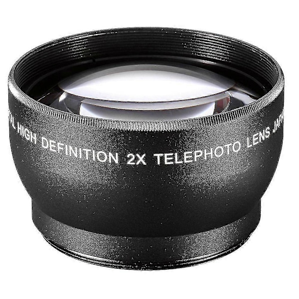 55mm 2X Teleobjektiv Telekonverter för 18-55mm