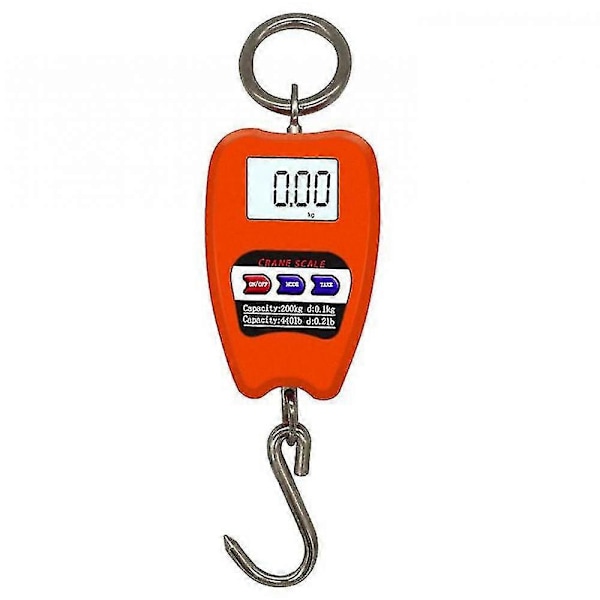 LCD-riippuva digitaalinen teollisuusvaaka 200 kg, kg / lb / Norange 1 kpl