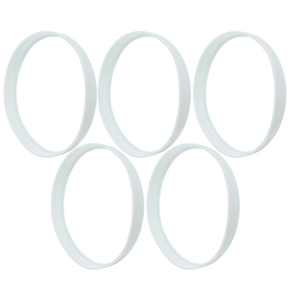 5 stk. Hul Kop Ringe Simple Runde Praktiske Beskyttende Hul Kop Ringe til Udendørs Brug (Hvid)
