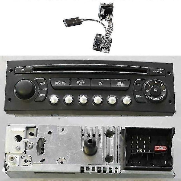 Bluetooth 5.0 Aux -sovitin autoon Peugeot Citroen C2/C5 & RD45/RD4 radiomoduulille