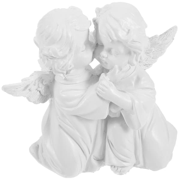 Kramande Änglar Staty Barn Änglar Figurin Staty Änglar Resin Staty Bröllopsdekor