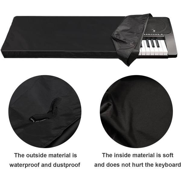 Støvtrekk for 61-tasters elektronisk piano Keyboard Keyboard Bag Cov