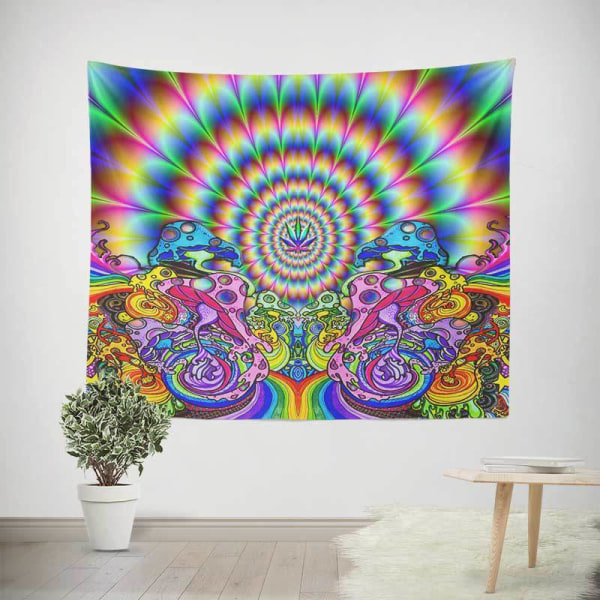 Mandala Væghæng, Psykedelisk Hippie Væghæng Tapet