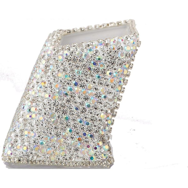 Käyntikorttiteline - Bling-nimikortit toimistopöydälle, pöytätasolle, ylellinen esittelykotelo, lisätarvikkeet, valkoinen