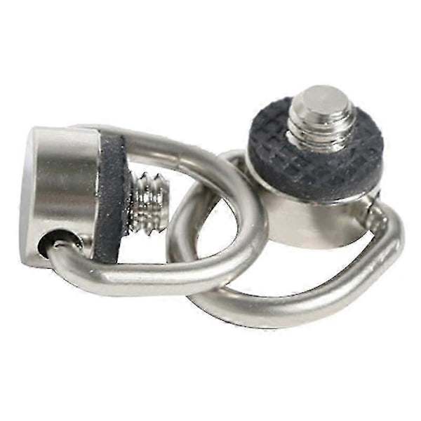 Remsskruv D-ring Kameraskruv Fäste 1/4 Tum Snabbkopplingsplatta Skruvadapter