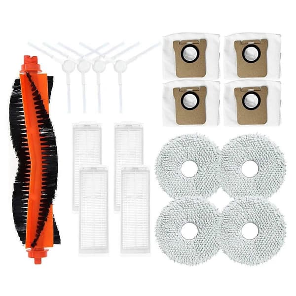 Til M30 Pro/C107 Robotstøvsuger Hovedsidebørste HEPA Filter Moppepude Støvpose Udskiftning Reservedele Tilbehør