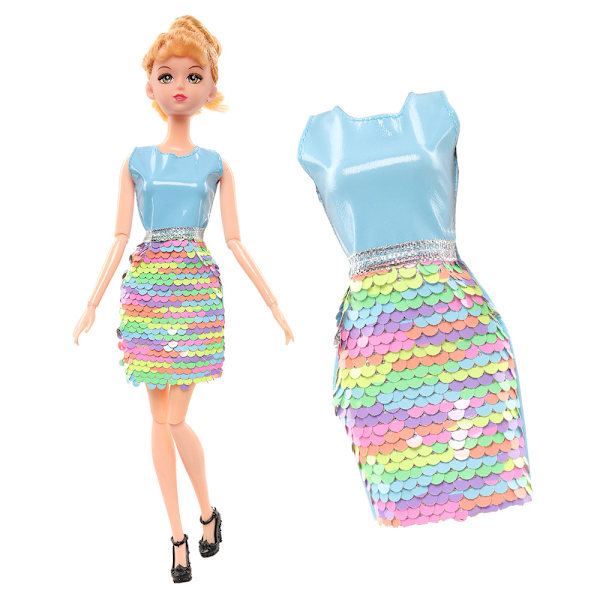 Barbie-muotiasu, 12 osaa, 12 nukkenuustarvetta, sopii