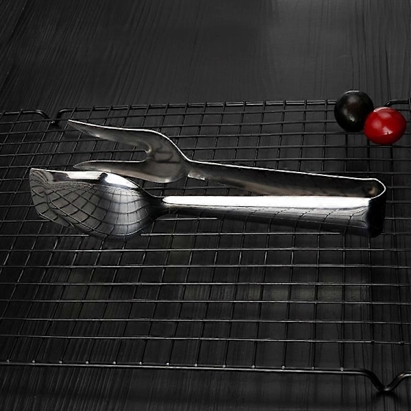 2 stk. matklyper i rustfritt stål, grill- og konditorverktøy, grillklyper i rustfritt stål, kakeklyper, bakeutstyr, grillklyper