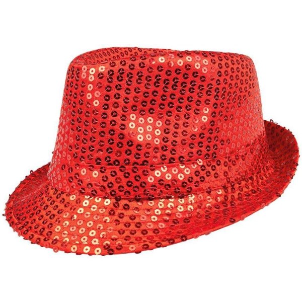 Glitterhat, unisex, disco outfit, disco tilbehør, karneval, fa