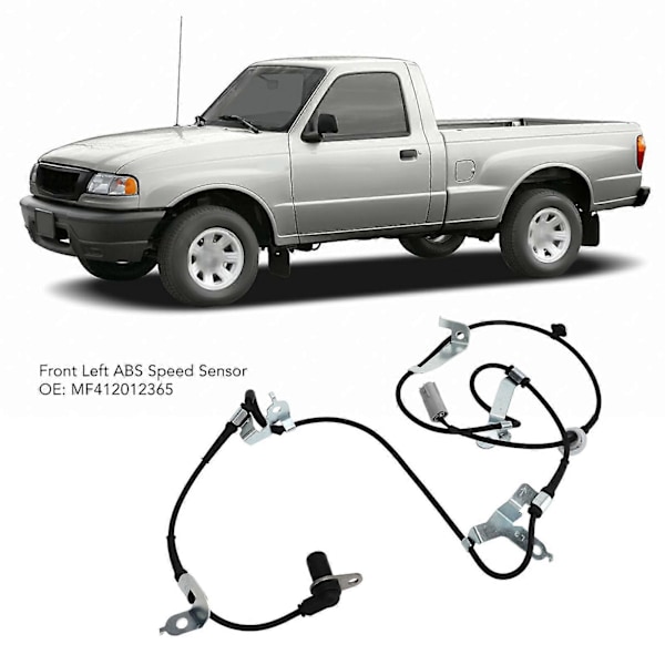 ABS Hjulhastighetssensor Fram Vänster MF412012365 Känslig Ersättning för Ford Ranger Pick UP ER24 2.5TD 1999 till 2007