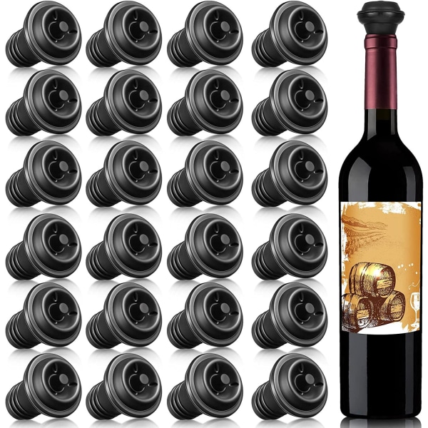 #24 Stopper til Vinflasker Vinstop Propper Fjerner Luft fra Åben Flaske Holder Vin Frisk Genanvendelig Vintilbehør#