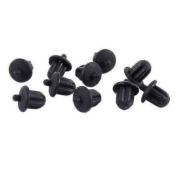10x Svarta Gummi 6.35mm Ljud PC DVD Mikrofon Uttag Dammskydd