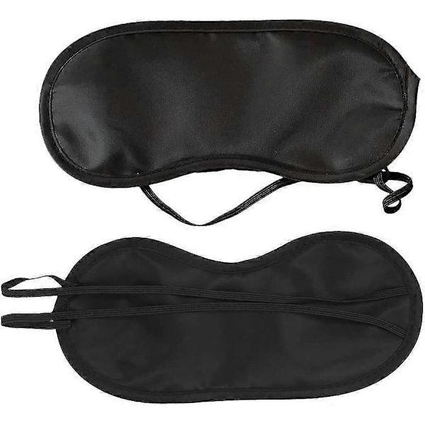 15-pack Mjuka Ögonmasker för Sömn med Näskudde Svart