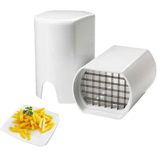 Grönsakshackare i rostfritt stål, potatisskärare, lättanvänd pommes frites-skärare för hemmaköket, mångsidig hackare