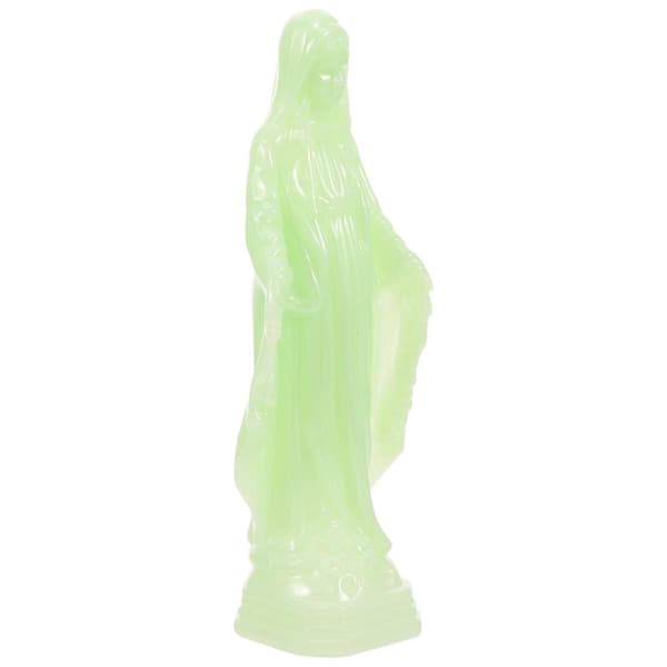 Lysende Jomfru Maria-statue Jomfru Maria-ornament Studierom Skrivebordsdekorasjon