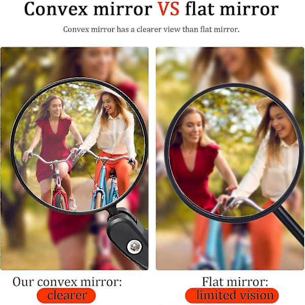 Cykelspeglar, Cykel Backspegel, 360 Justerbar Cykel Backspegel Cykel Backspeglar Backspegel Reflektor Cykel Cykeltillbehör För Ro
