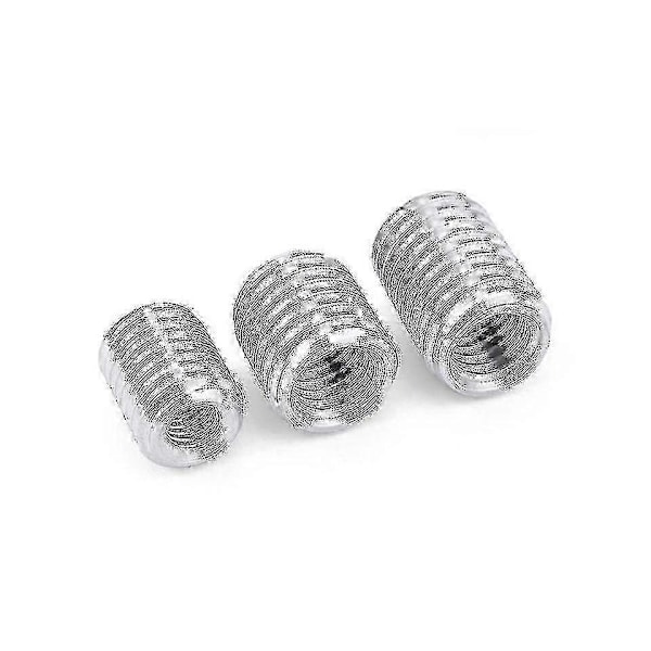 Yttre M12 Inre M10 5 stycken Inre Yttre Gängad Ihålig Rörkoppling Transportör Silver Adapter Skruv