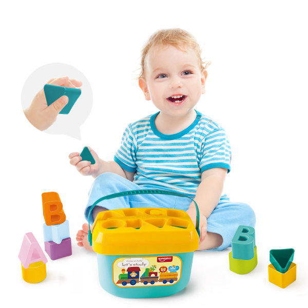 Baby Starter Toys, 16-pack, Lär dig sortera och stapla, Ljusa färger