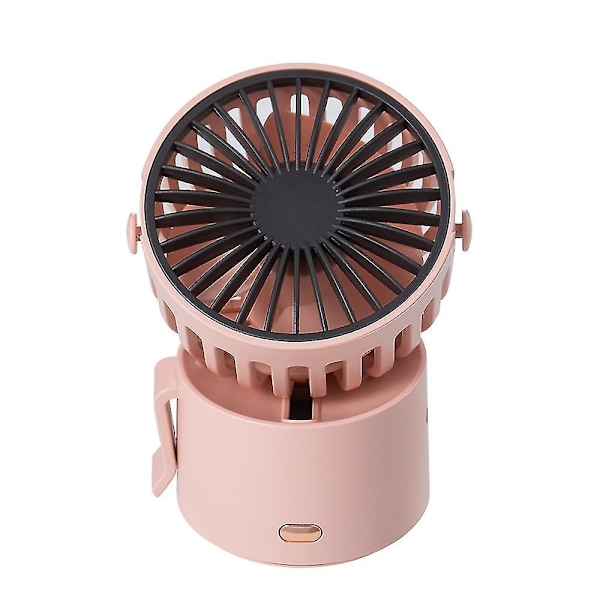 Mini USB Uppladdningsbar Hängande Halsfläkt Varierande Liten Fläkt Mini Hängande Hals Liten Fläkt (Rosa)