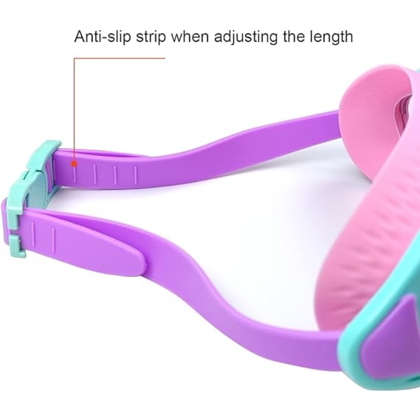 Rosa och Blå Simglasögon för Barn - Simmask för Pojkar