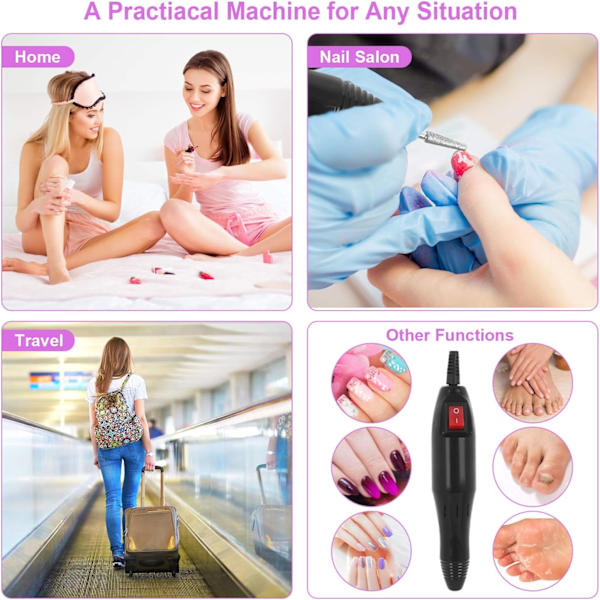 Elektrisk Manikyr, Manikyr Nagelfil Maskin Manikyr Maskin Elektrisk