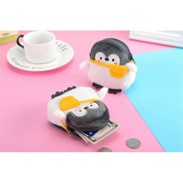 Kawaii pingviinilompakko, uutuus kawaii -kukkaro mini meikkipussi söpö lompakko pieni kolikkolaukku asusteet