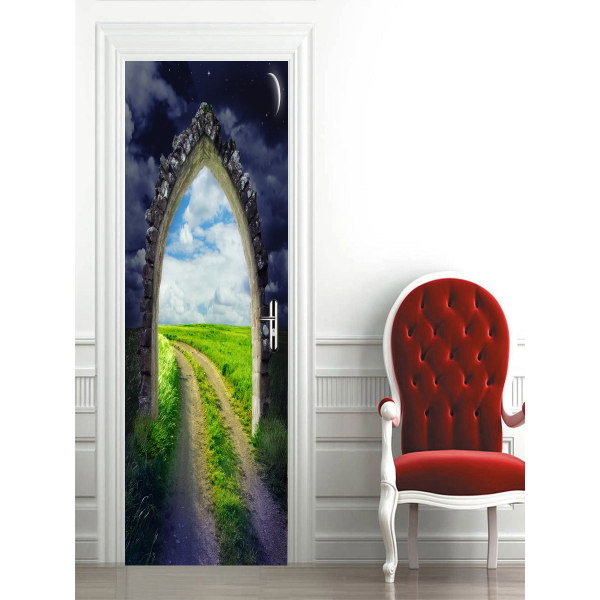 #3D Magic Door Sticker Wall Sticker Door Sticker#