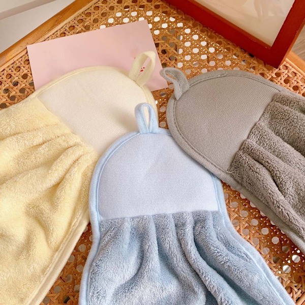 #Handduk 3 stycken Djur Barn Handduk Set Mikrofiber Absorberande (#