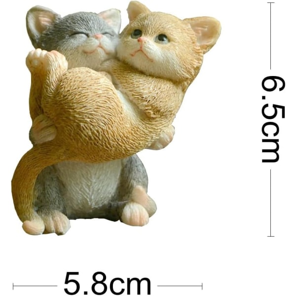 Miniature Fairy Garden Cat Figurine- Grow Kitty with Affecti