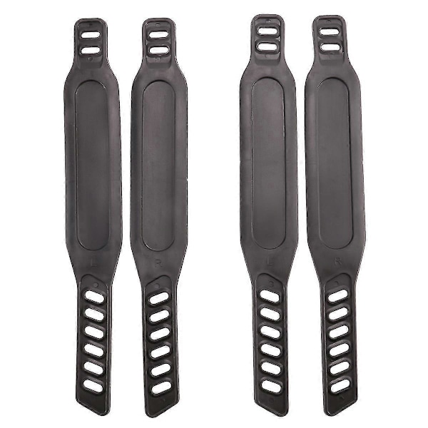 2 Par Cykel Pedal Stropper Justerbar Længde Universal Pedal Stropper til Spinning Motionscykel Hjem eller Fitnesscenter
