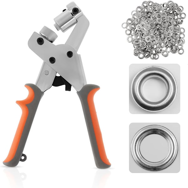 1 Sett Grommet Tang, Profesjonelt Grommet Punchsett, 100 Stykker