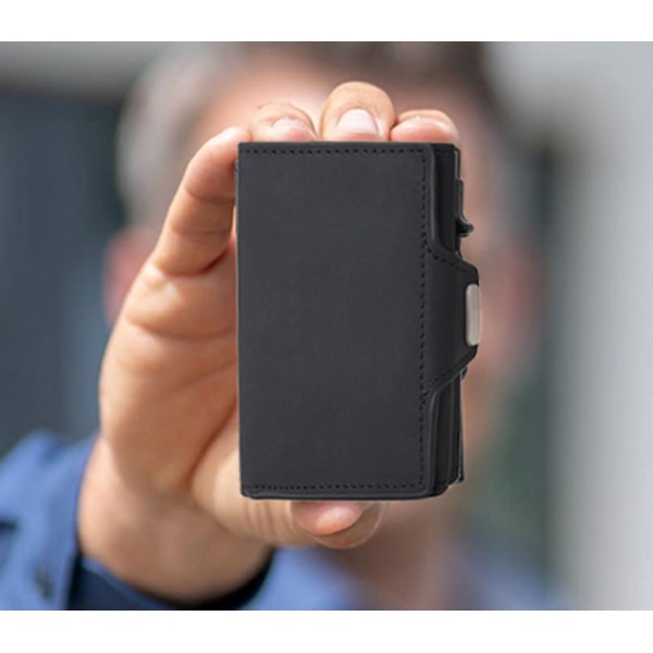 Mini Slim Plånbok i Äkta Läder | Plånbok med RFID-skydd