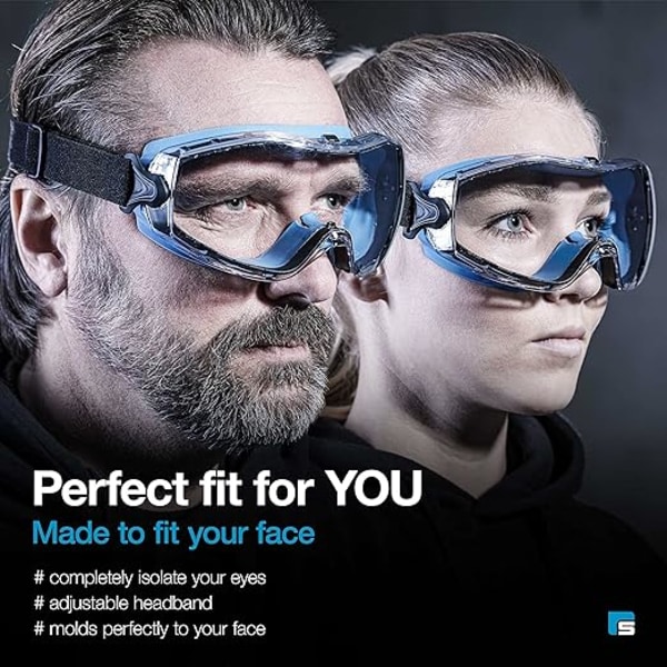 Perfekt tilpassede arbeidsvernbriller - Støvtette vernebriller