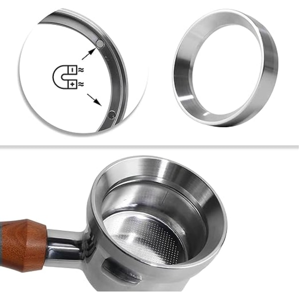 53mm Kaffeepulverringe - Dosering Ring - Magnetisk Kaffe Dosering Ring