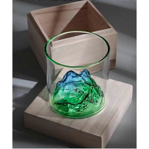 Mountain View Kopp Tusen Mil av Floder och Berg Kopp Tekopp Glas Vattenkopp Isberg Tibetanskt Berg