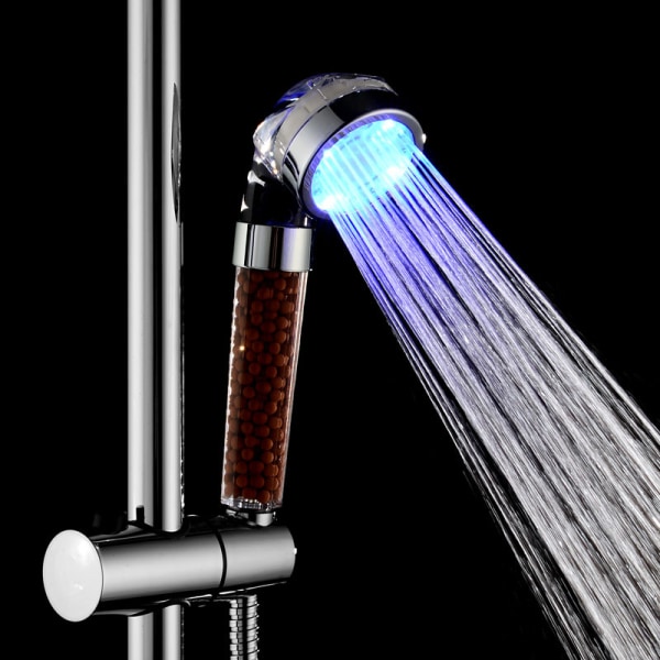 *Badrum Dusch Handdusch 7 Färger LED Högtryck Duschhuvud*