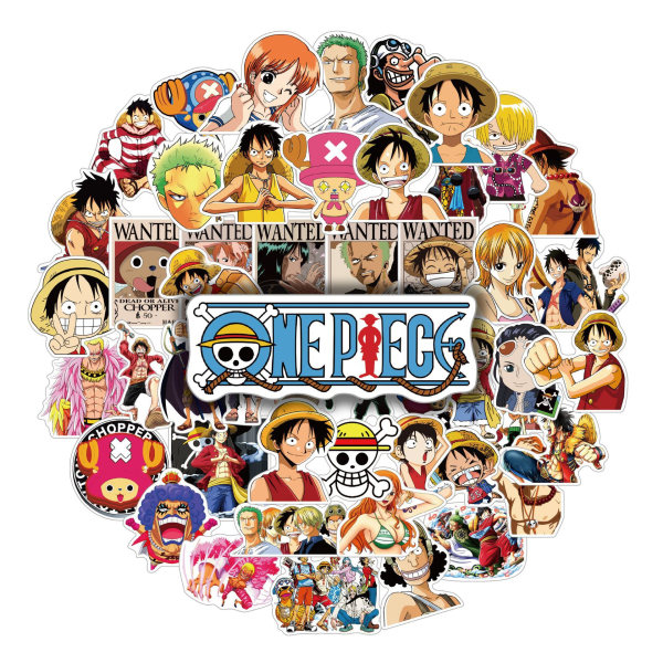 #50 One Piece Stickers Tegneserie Anime#