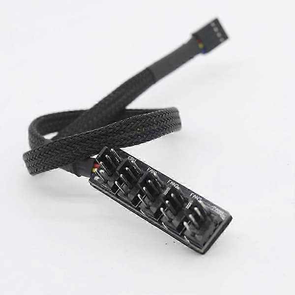 5-vejs 4-benet CPU-kølerkasse PWM-køleventilator Strømkabel Hub Splitter Adapter