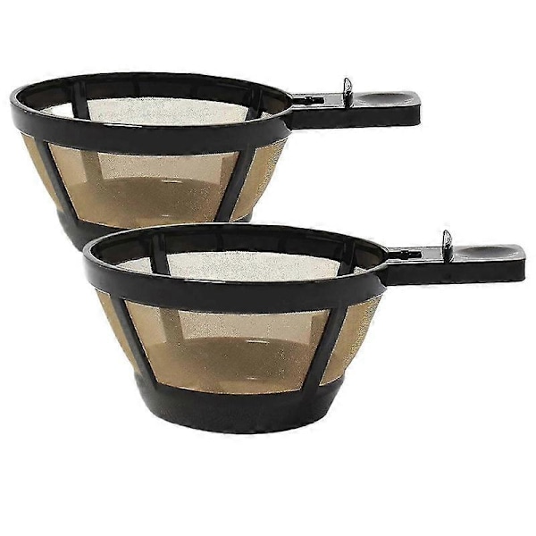 2 st Återanvändbara Ersättningskaffekorgar för Enkel Servering för 2-vägs Bryggare Kaffe M