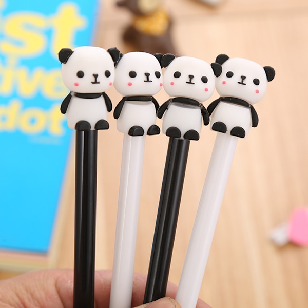 20 st Söta Panda-Pennor Djur Gelbläckpennor Cartoon Panda Skrivning