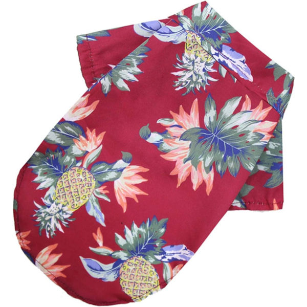 *Koiran ja kissan paidat Kesä T-paidat Tyylikäs Havaijin printti Pehmeät, mukavat ja hengittävät Lemmikkieläinten vaatteet Pienille ja suurille koirille, kissoille*