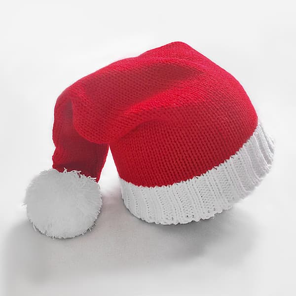 #2-delt julehatt Strikket lue for barn#