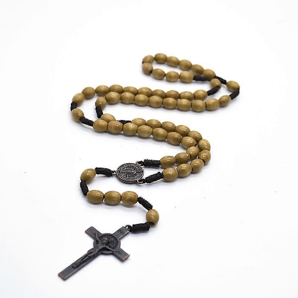 Puhelmi Rosary -kaulakoru, Pyhän Benedictuksen mitali ja katolinen risti