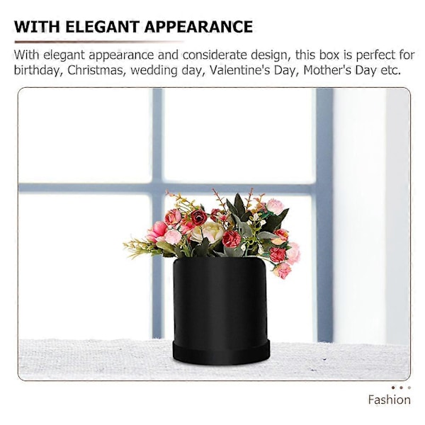 2 st Blomsterarrangemang Blomlåda Rund Låda för Frieri Bröllop Födelsedag