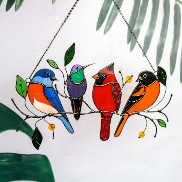#Koristeellinen ripustus käsintehty värikäs kolibri ikkunakoriste#