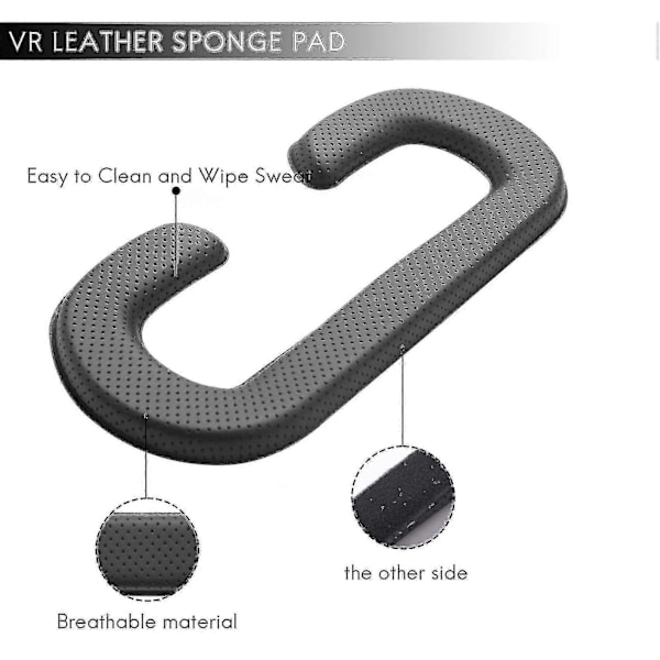 För Htc Vive Skydd Pu Läder, Skum För Htc Vive Headset Vr Ansiktskudde Skydd Paket, Lätt Att Rengöra Zekai