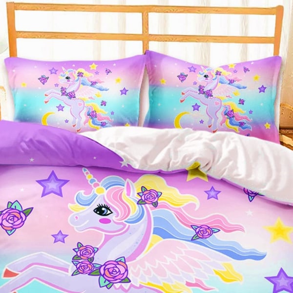 Children's bedding set with duvet cover and 2 pillowcases (2