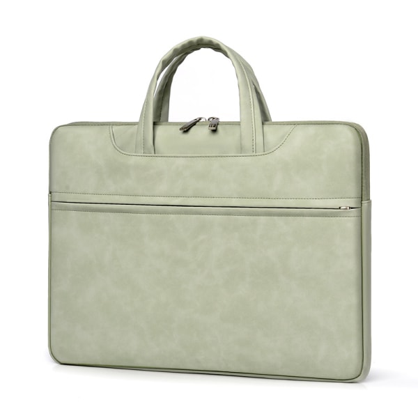 #Laptopveske 15,6 tommer Lær Unisex Koffert Vanntett Slitesterk#