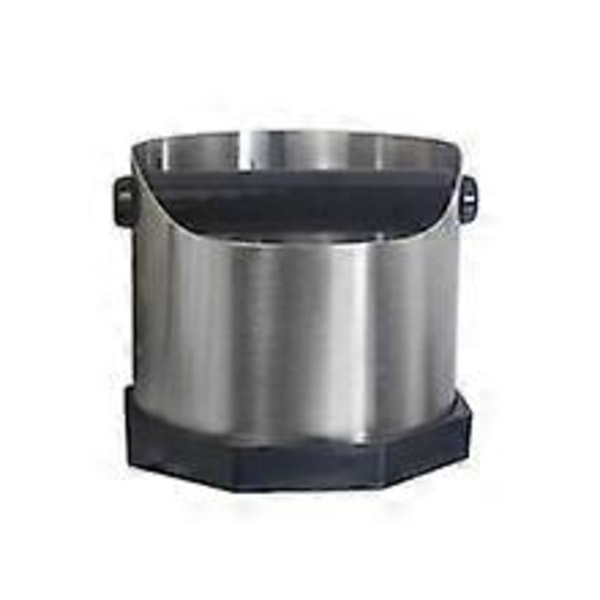 1600ml Slagbox för Portafilter: Kaffesumpsbehållare i rostfritt stål med avtagbar silikonstång, Silver Espresso Slagbox för Espressomaskin