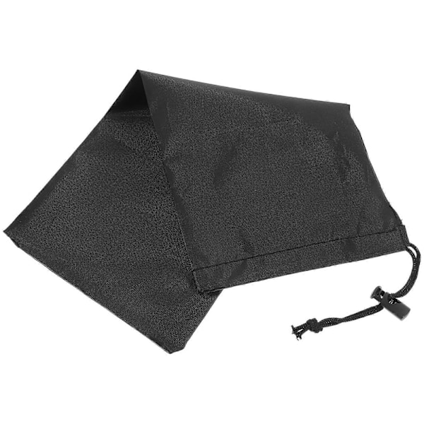 Vikbar Förvaringsväska för Vandringsstavar, Vandringsväska, Alpenstock-paket, Tillbehörsväska för Gåstavar med Rem (svart)